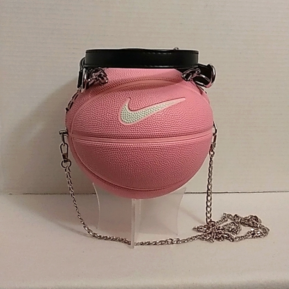 NWT HANDMADE SMALL NIKE SKILLS PINK 🩷 BASKETBALL PURSE 🏀 - Picture 6 of 12